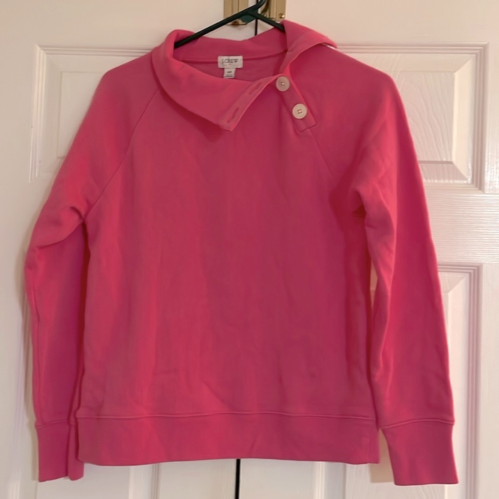 J. Crew long sleeve pink sweatshirt XS